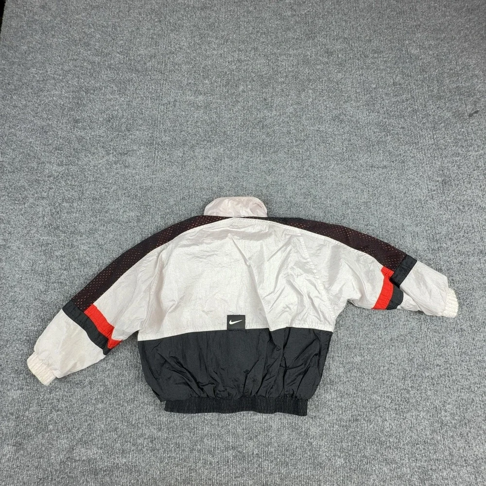 Nike Jacket Kids 5/6 Multicolor Colorblock Nylon Windbreaker Full Zip‎ Swoosh
